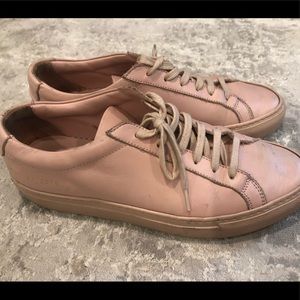 Pink common projects size 8